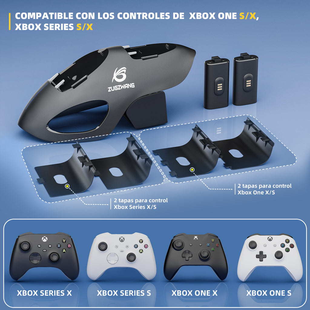 Base De Carga Para Mando Xbox Series X/s Y 2 Baterías